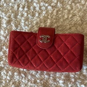 Chanel Chic Red Quilted Wallet